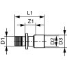 TECE TECEflex Połączenie do lutowania 25x22mm z mufą 28mm 713925